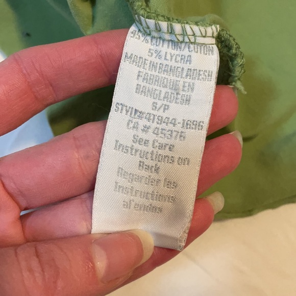 Suzy Shier Green Collared T-Shirt - Picture 5 of 6